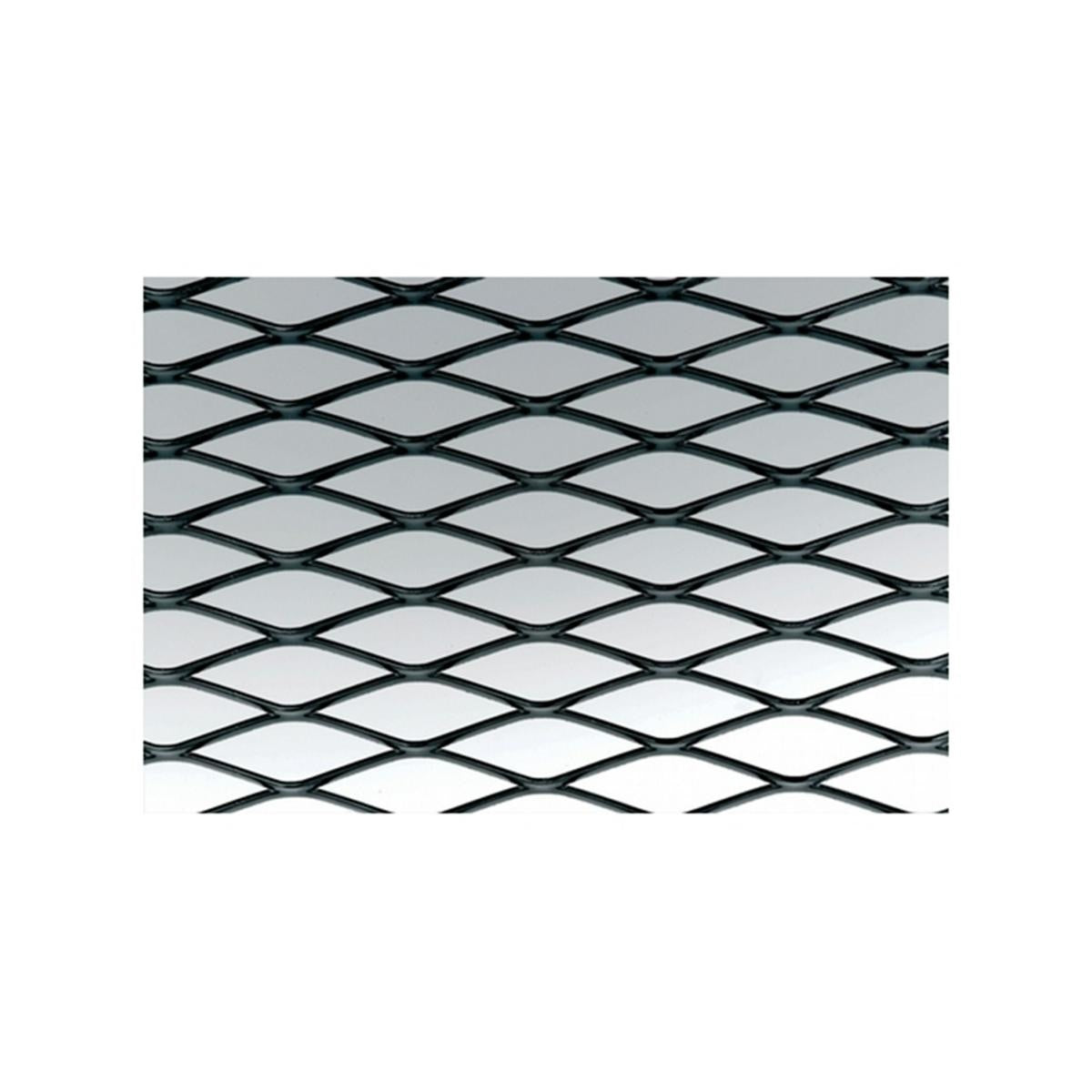 Parrilla de aluminio negra de malla ancha de 100x30 cm-ICCTUNING