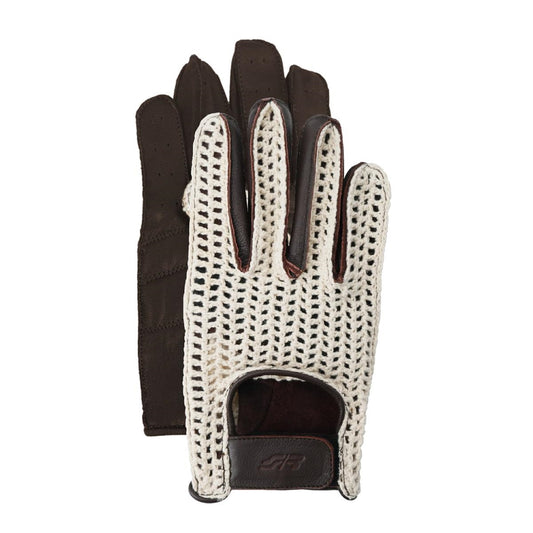 Guantes Vintage Marrones Con Red Talla L-ICCTUNING