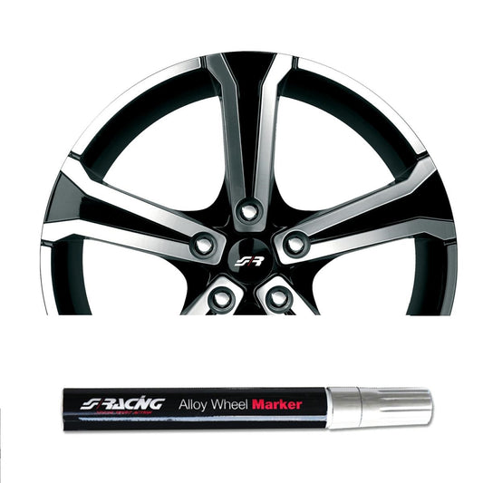 Marcador de retoque de borde plateado-ICCTUNING