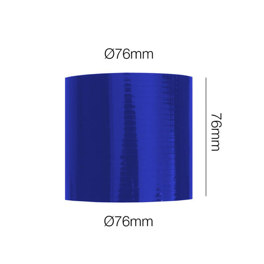 Casquillo recto Blue Manitor, largo 76 mm, diámetro interior 76 mm-ICCTUNING
