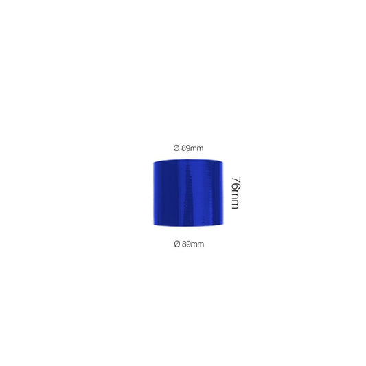 Casquillo recto Blue Manitor, largo 76 mm, diámetro interior 89 mm-ICCTUNING