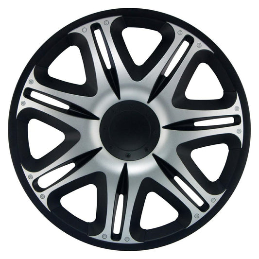 Cubierta de rueda negra plateada de 14" de Nascar-ICCTUNING
