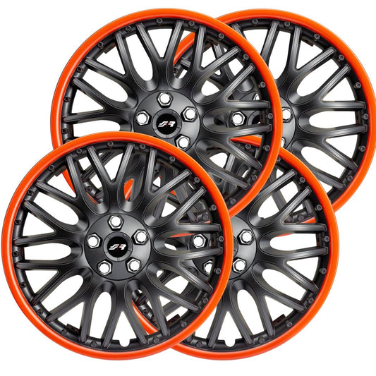 Tapacubos negros Orden GTR de 16"-ICCTUNING