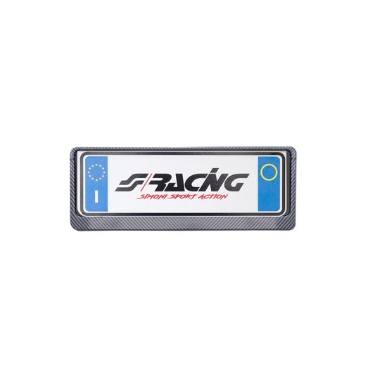 Porta matrículas delantero con aspecto de carbono-ICCTUNING