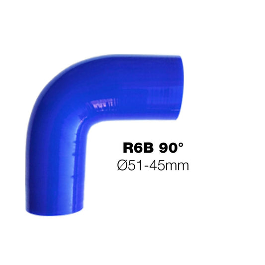 Curva azul reducida 90°Manitor 51/45mm-ICCTUNING