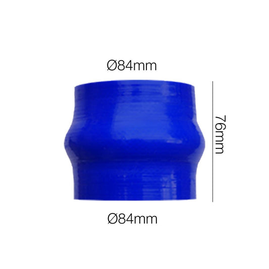 Fuelle Manitor con manguito azul, largo 76 mm, diámetro interior 84 mm-ICCTUNING