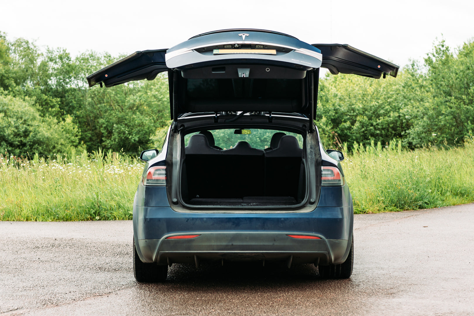 parasoles car shades Tesla Model X 2016->-ICCTUNING