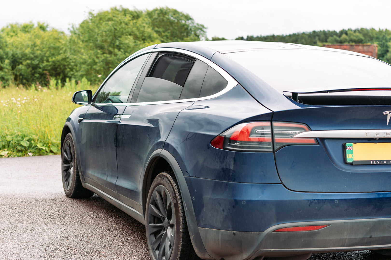 parasoles car shades Tesla Model X 2016->-ICCTUNING