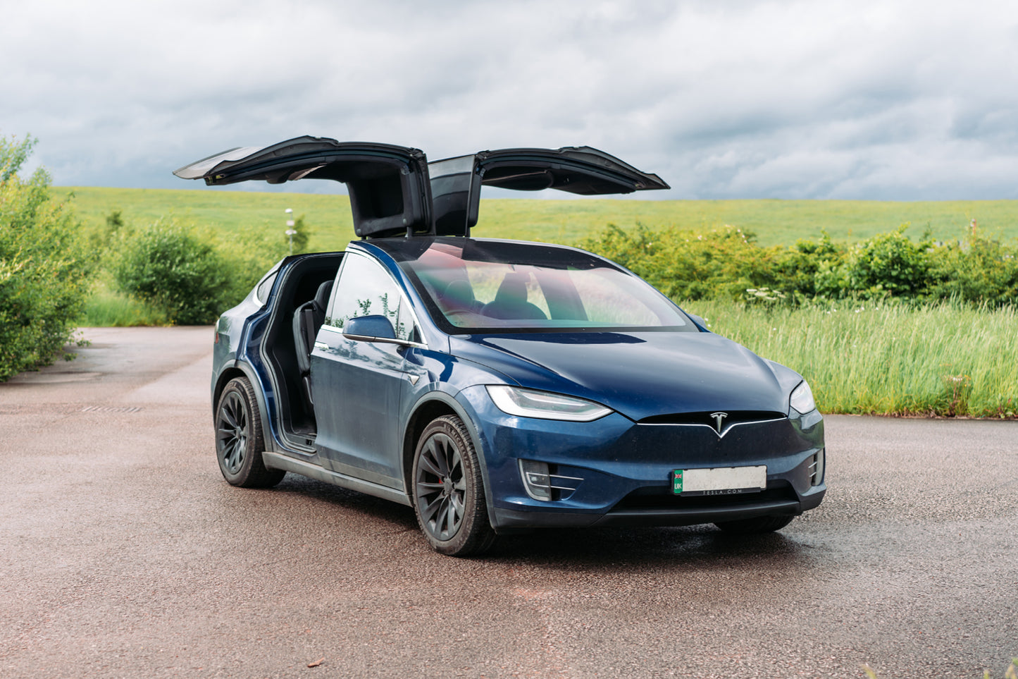 parasoles car shades Tesla Model X 2016->-ICCTUNING