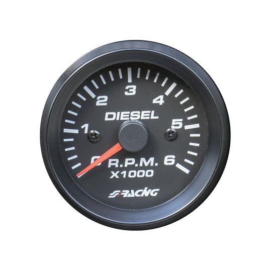 Cuentarrevoluciones de línea negra de 2" para diésel-ICCTUNING