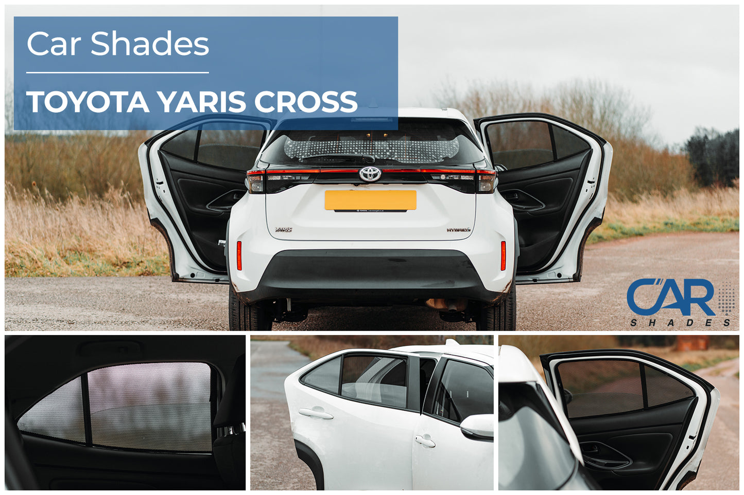 parasoles car shades Toyota Yaris cross 2020-ICCTUNING