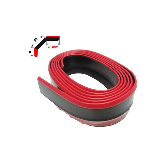Separador de labios adhesivo universal rojo-negro-ICCTUNING