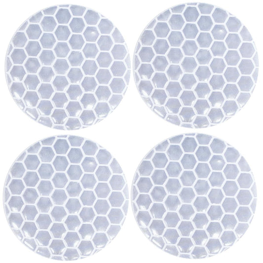 Adhesivo reflectante blanco Ø 30 mm-ICCTUNING