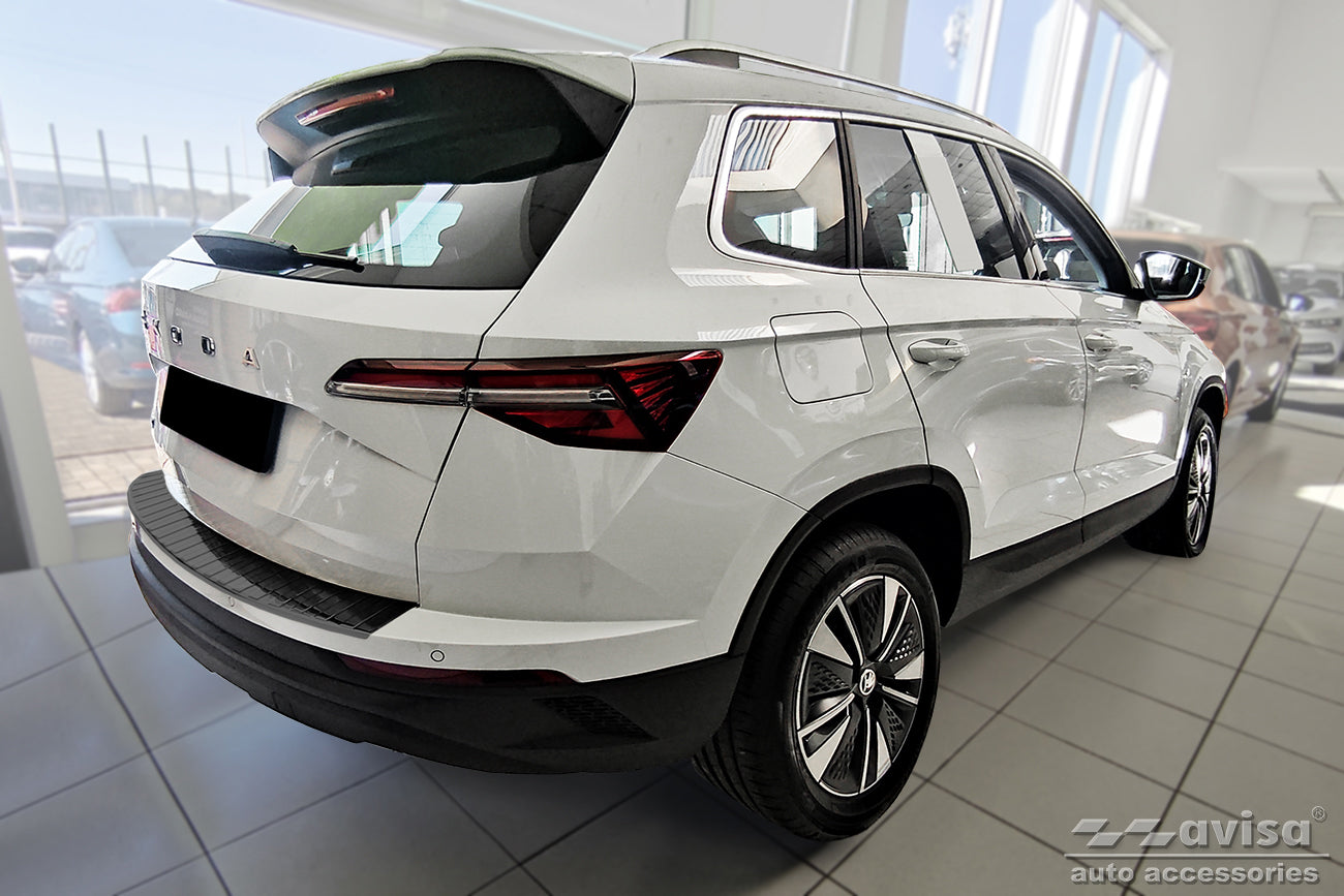 protector de parachoques trasero SKODA KAROQ negro