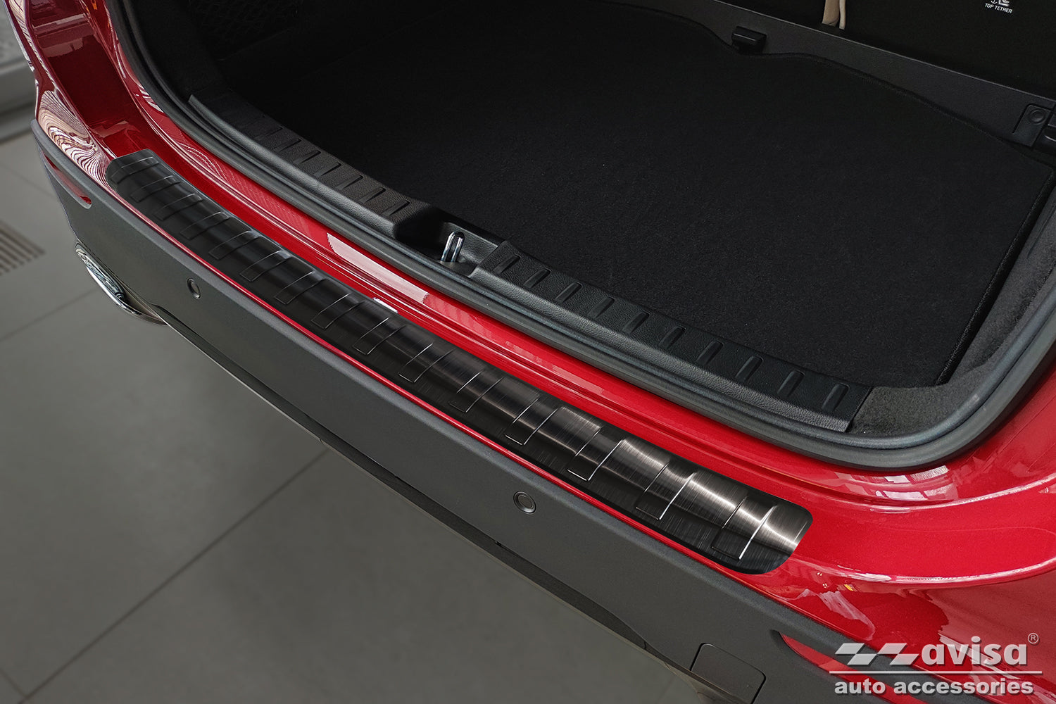 protector de parachoques trasero MERCEDES GLA H247 negro 2020+