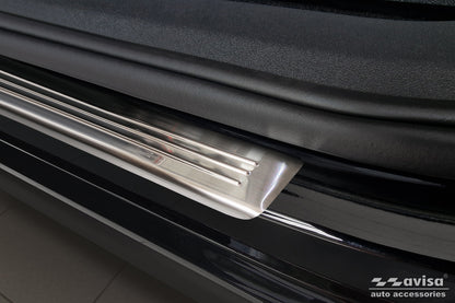 Protector umbral de puertas en relieve VW TIGUAN plata satinado 2024+