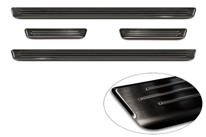 Protector umbral de puertas en relieve FIAT 600 negro