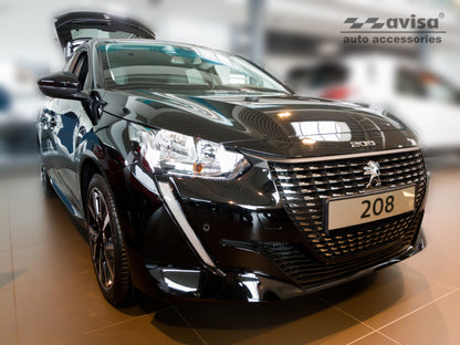 protector de parachoques trasero PEUGEOT 208 hatchback negro