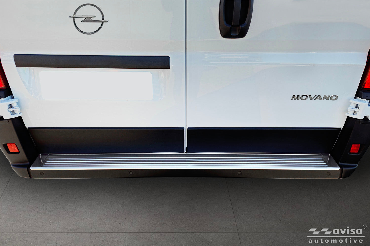 protector de parachoques trasero FIAT DUCATO plata satinado