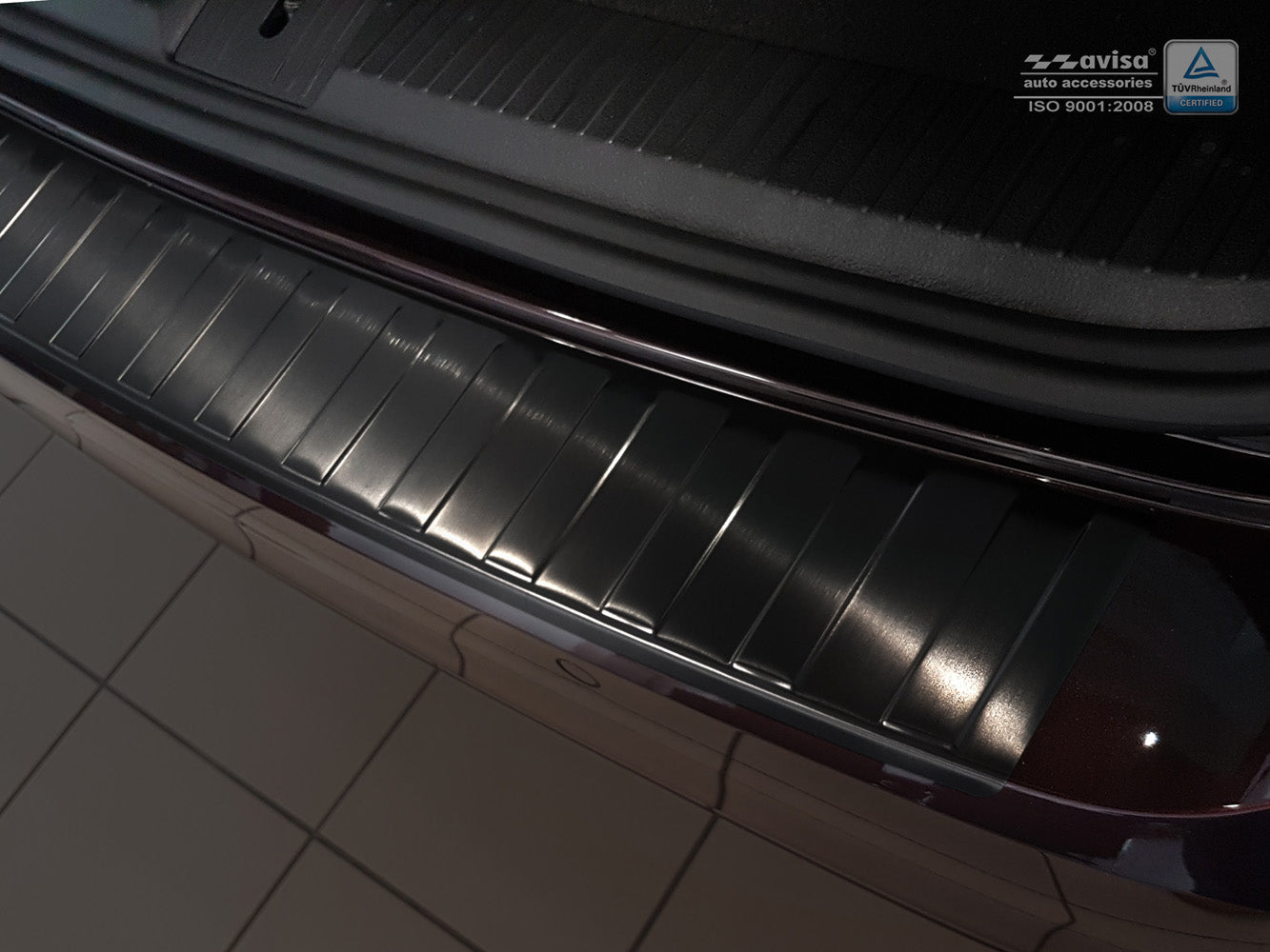 protector de parachoques trasero VW PASSAT B8 variant negro