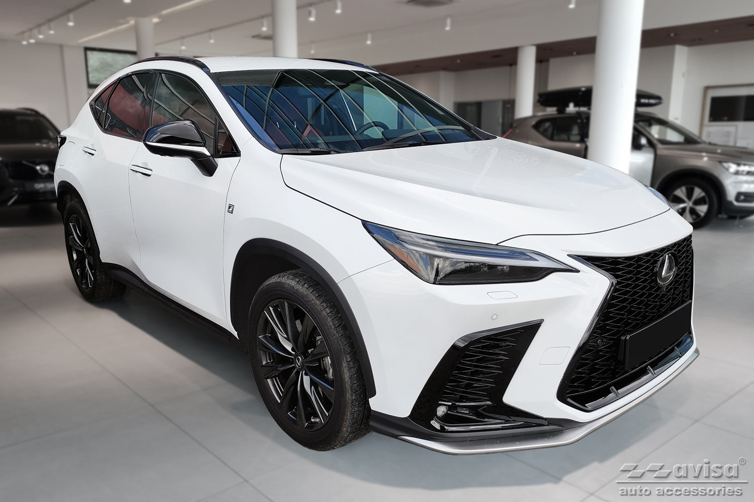 protector de parachoques trasero LEXUS NX (AZ20) negro
