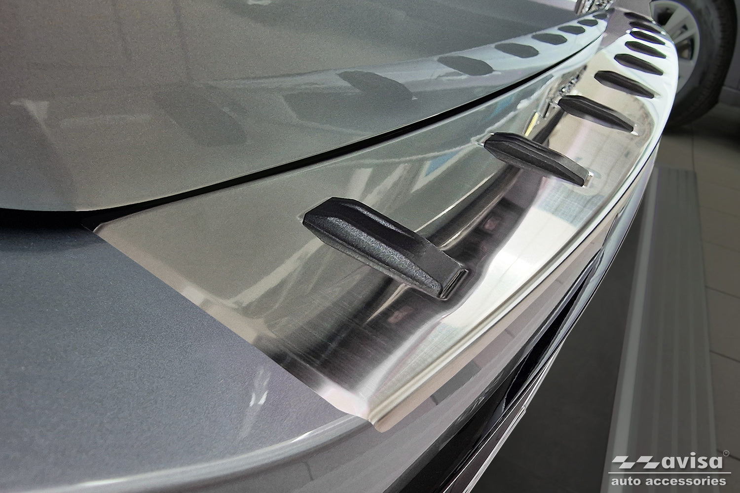 protector de parachoques trasero VW PASSAT B9 VARIANT plata satinado