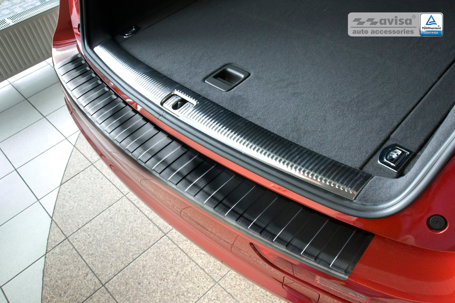 protector de parachoques trasero AUDI SQ5 negro 2013+
