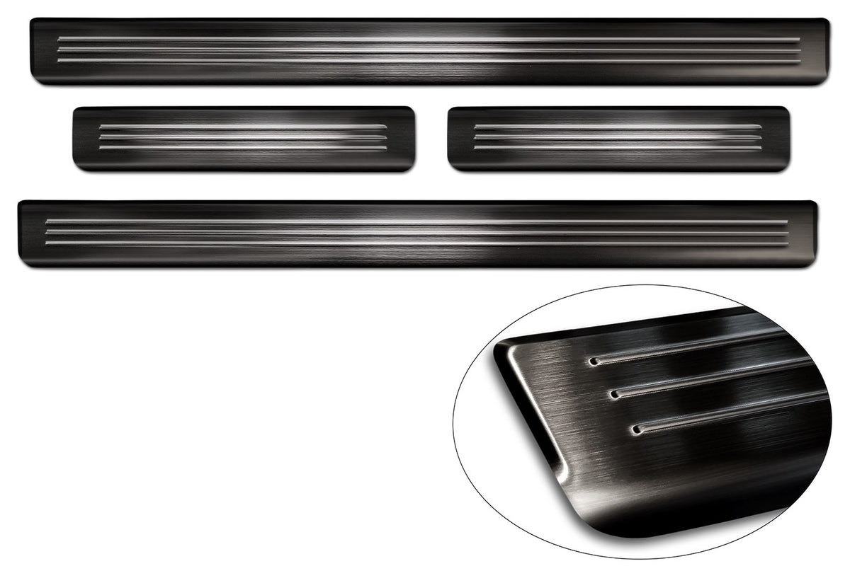 Protector umbral de puertas en relieve FORD MUSTANG Mach-E negro