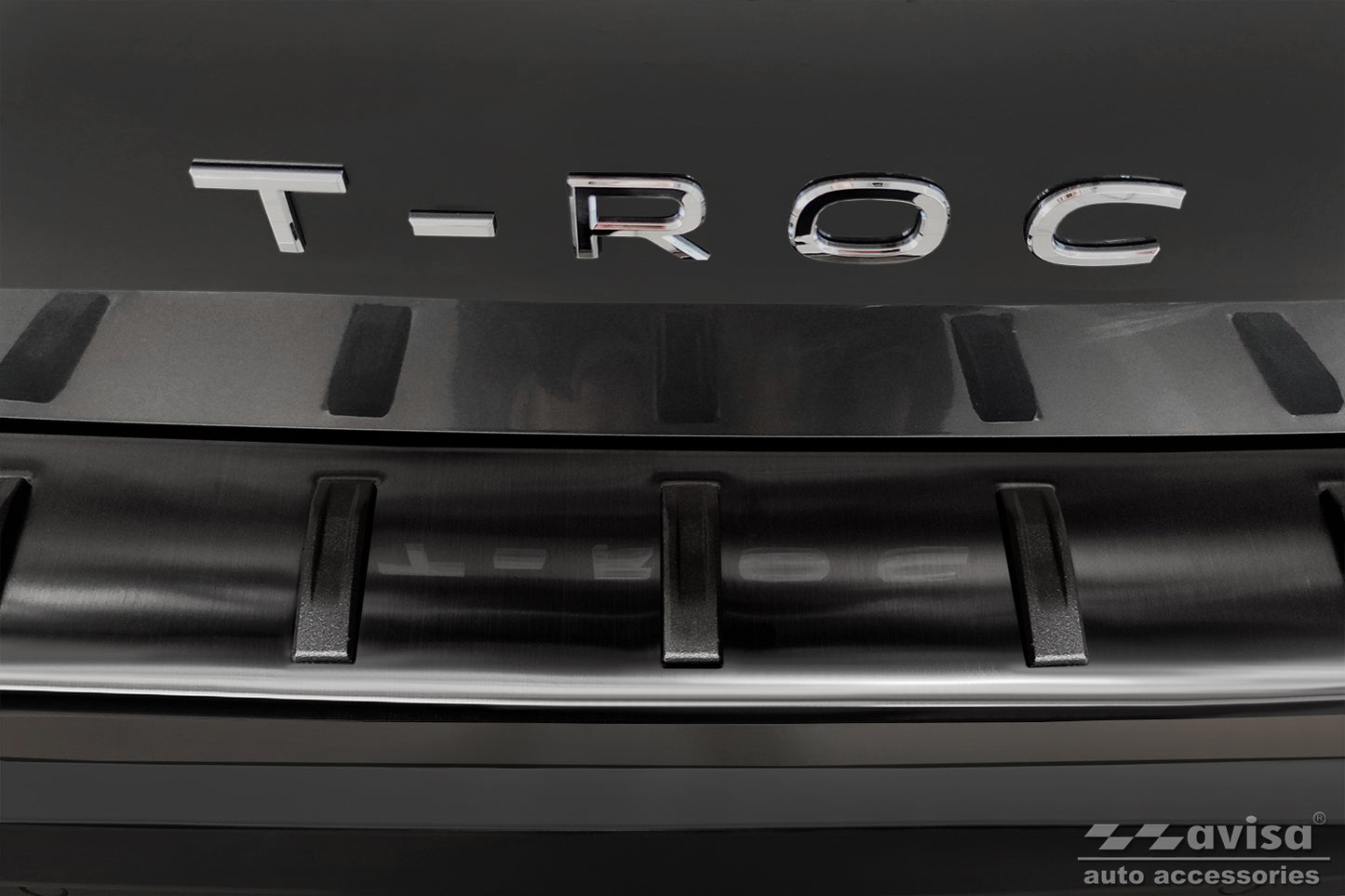 protector de parachoques trasero VW T-ROC cabrio negro