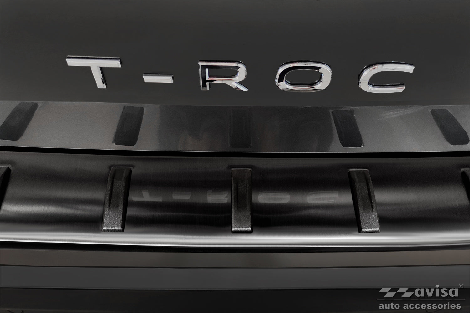 protector de parachoques trasero VW T-ROC cabrio negro