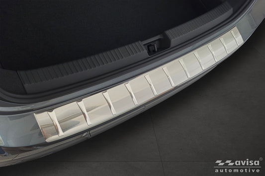 protector de parachoques trasero SKODA SUPERB liftback plata satinado
