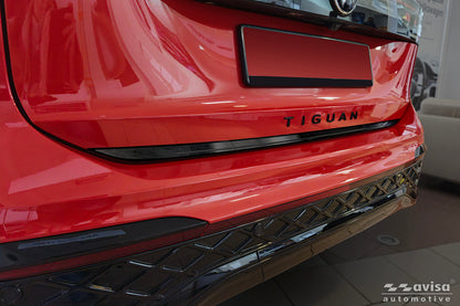 cubierta decorativa del portón trasero del VW TIGUAN negro espejo