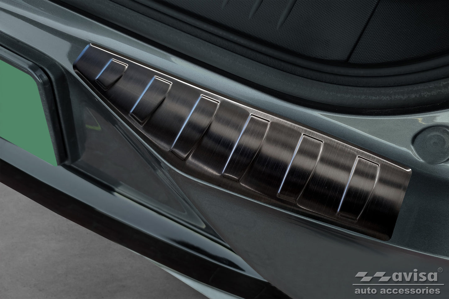 protector de parachoques trasero VW T6 Caravelle negro