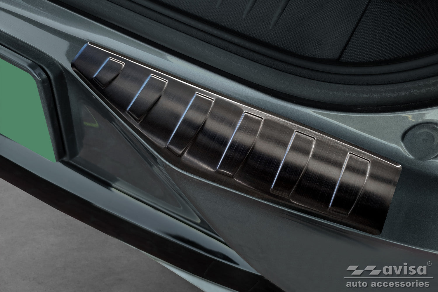 protector de parachoques trasero VW T6 Caravelle negro