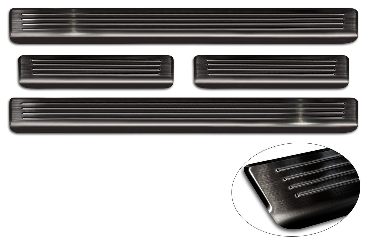 Protector umbral de puertas VW PASSAT B8 negro