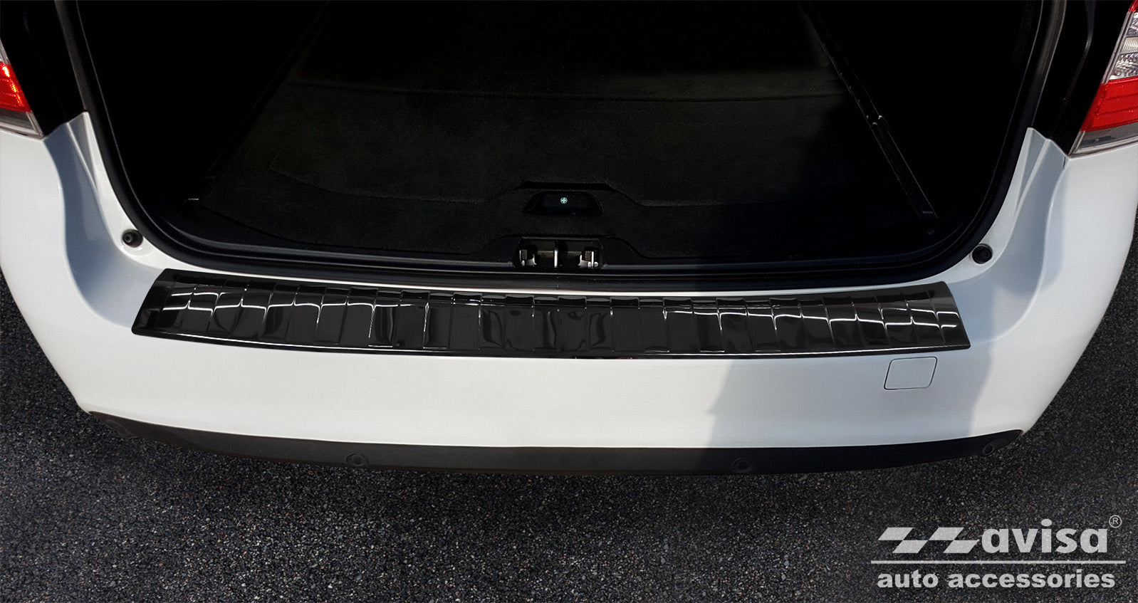 protector de parachoques trasero VOLVO V70 negro espejo