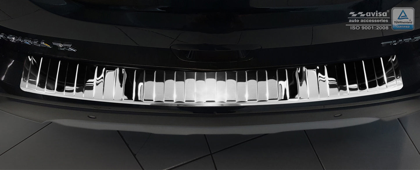 protector de parachoques trasero OPEL MOKKA X plata espejo