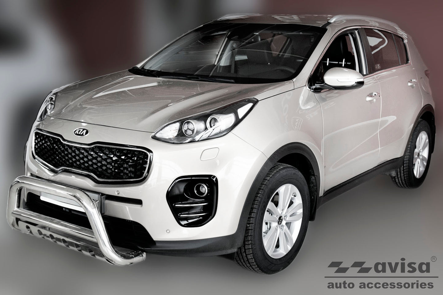 protector de parachoques trasero KIA SPORTAGE negro 2016-18