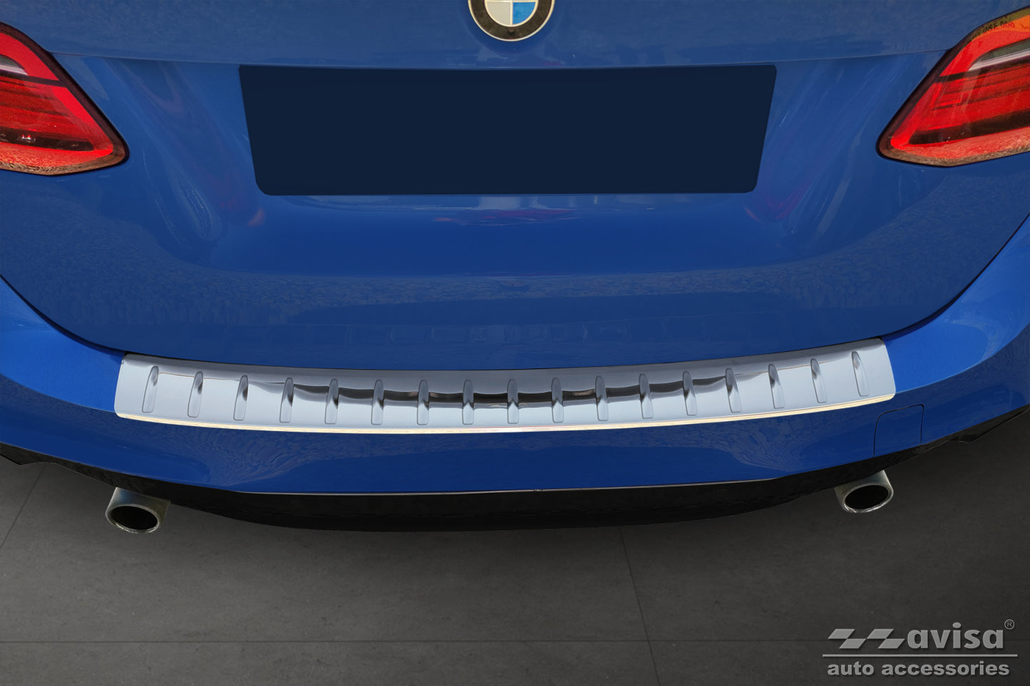 protector de parachoques trasero BMW 2 ACTE TOURER plata