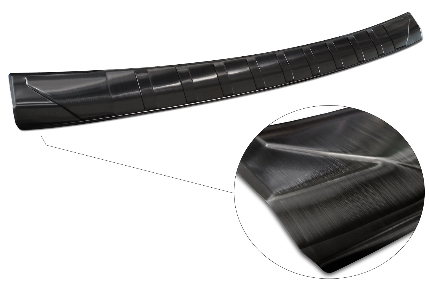 protector de parachoques trasero MERCEDES CLASE C negro acero