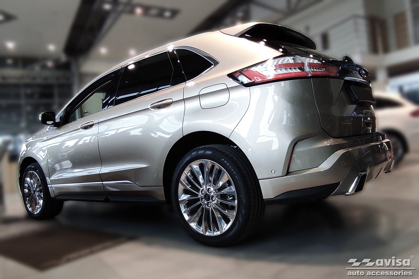 protector de parachoques trasero FORD EDGE negro