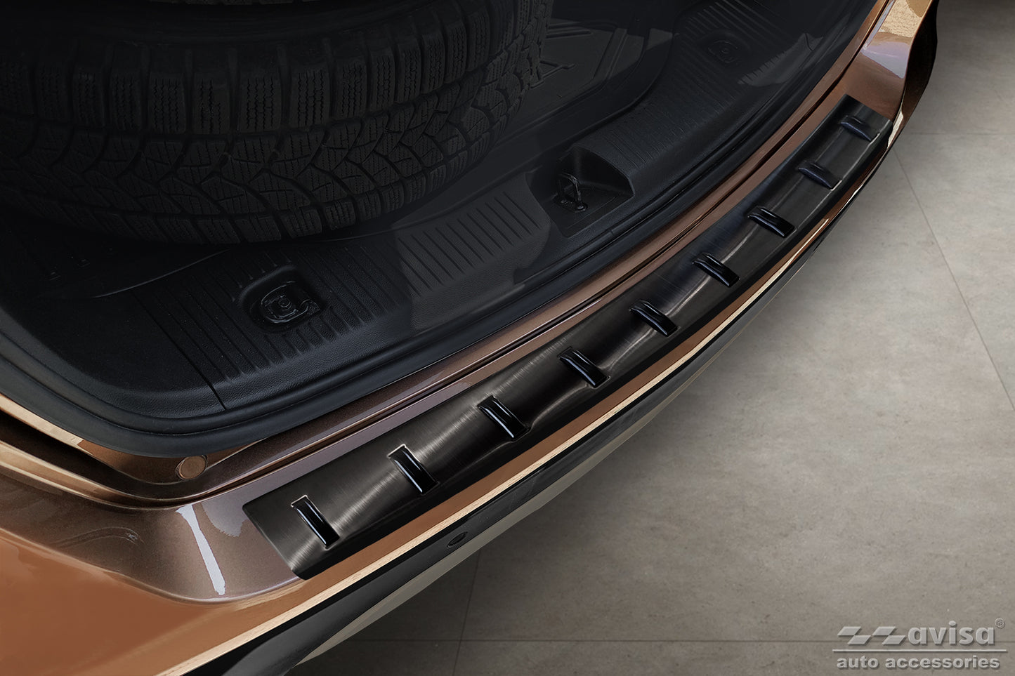 protector de parachoques trasero NEW OPEL MOKKA X negro