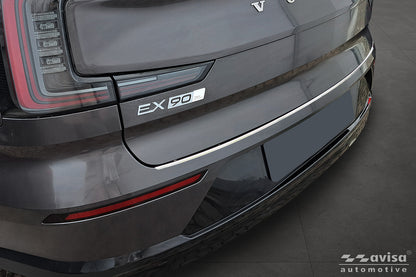 protector de parachoques trasero VOLVO EX 90 plata satinado
