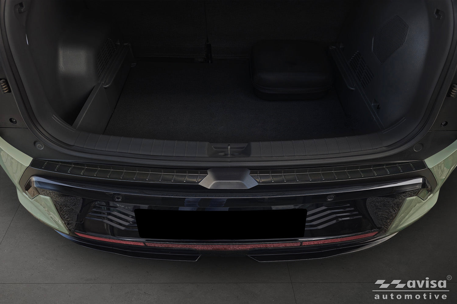 protector de parachoques trasero KIA EV3 GT negro