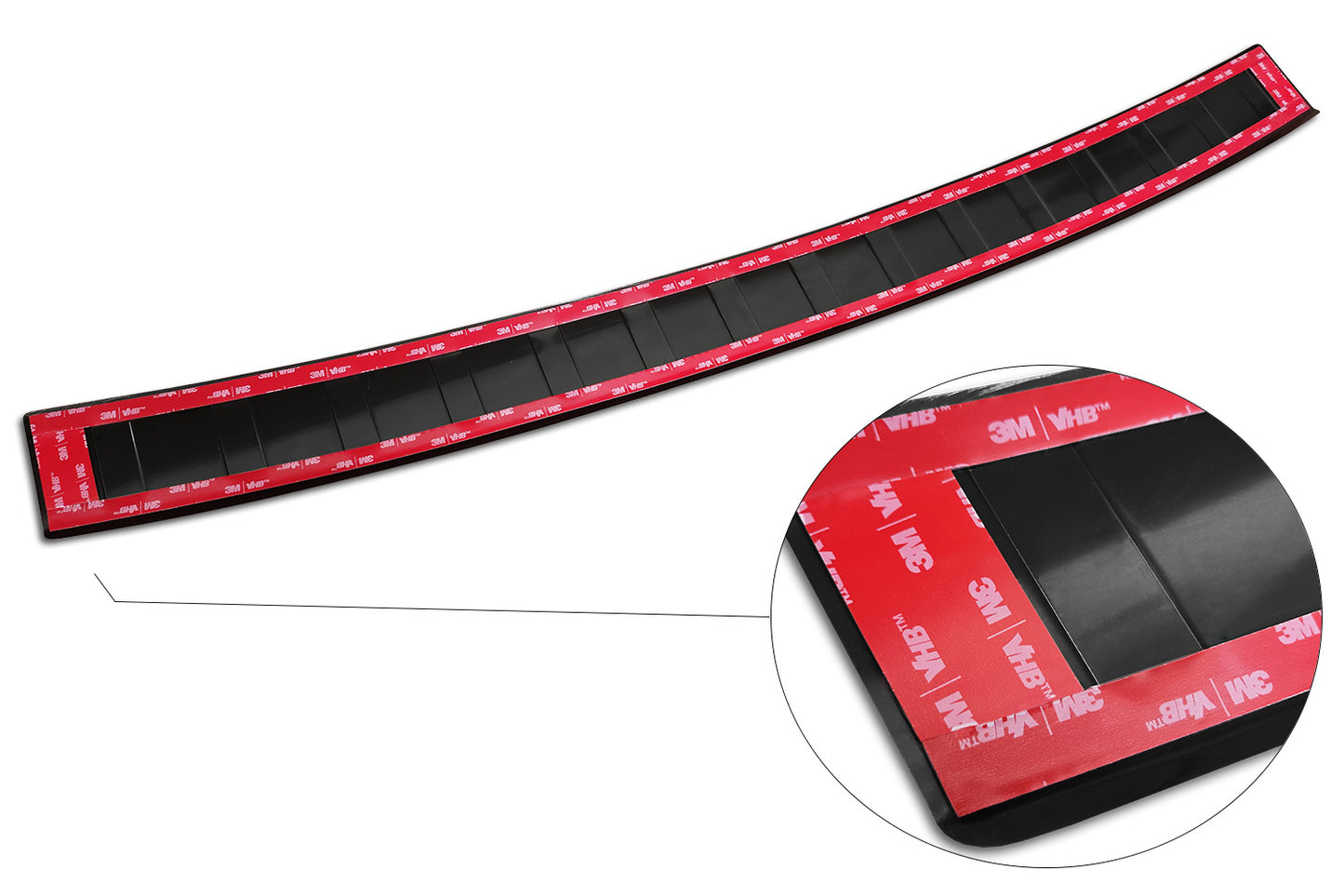 protector de parachoques trasero SKODA FABIA Hatchback negro
