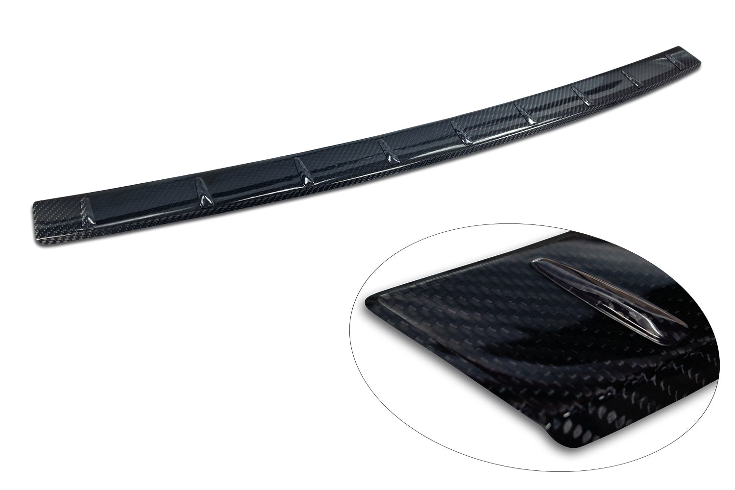 protector de parachoques trasero FIAT 600 negro