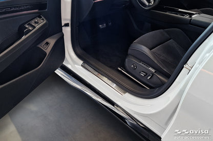 Protector umbral de puertas en relieve VW ID.7 plata satinado