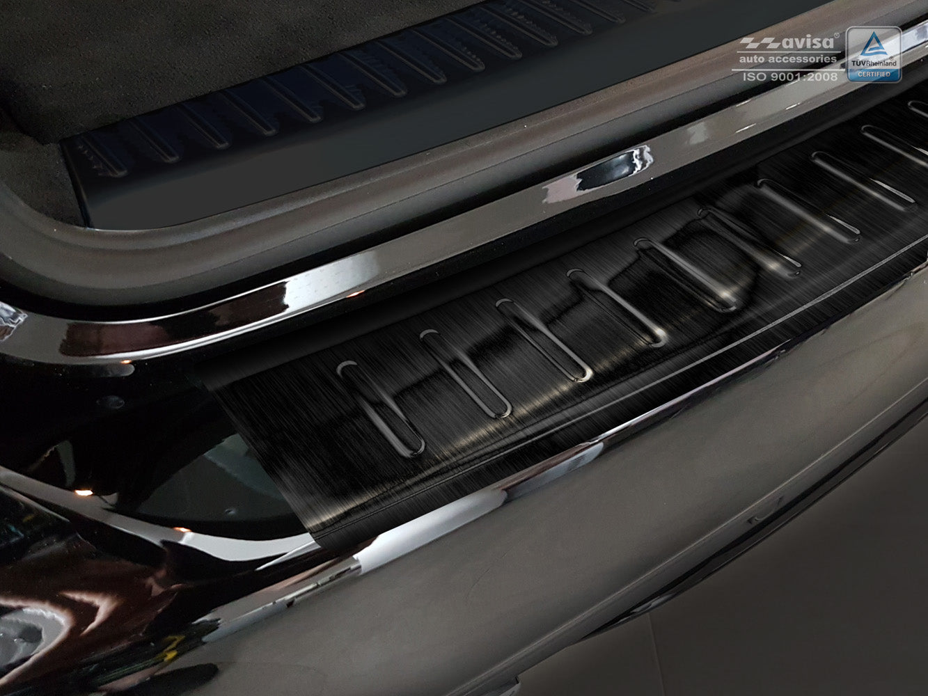 protector de parachoques trasero MERCEDES CLASE C W205 negro
