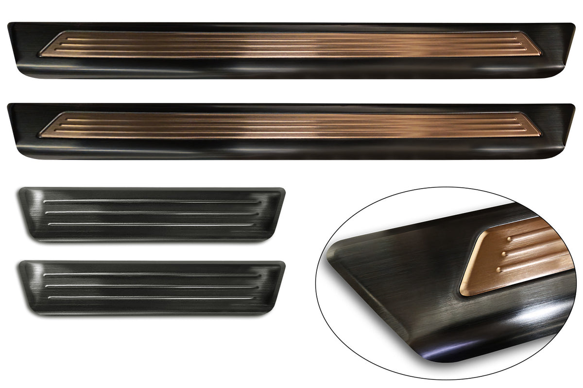 Protector umbral de puertas en relieve LIMITED EDITION CUPRA BORN hatchback negro /insertos en cobre