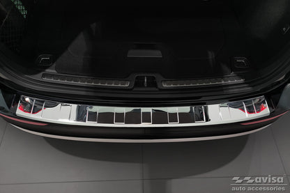 protector de parachoques trasero VOLVO V60 Plug-n Hybrid plata espejo